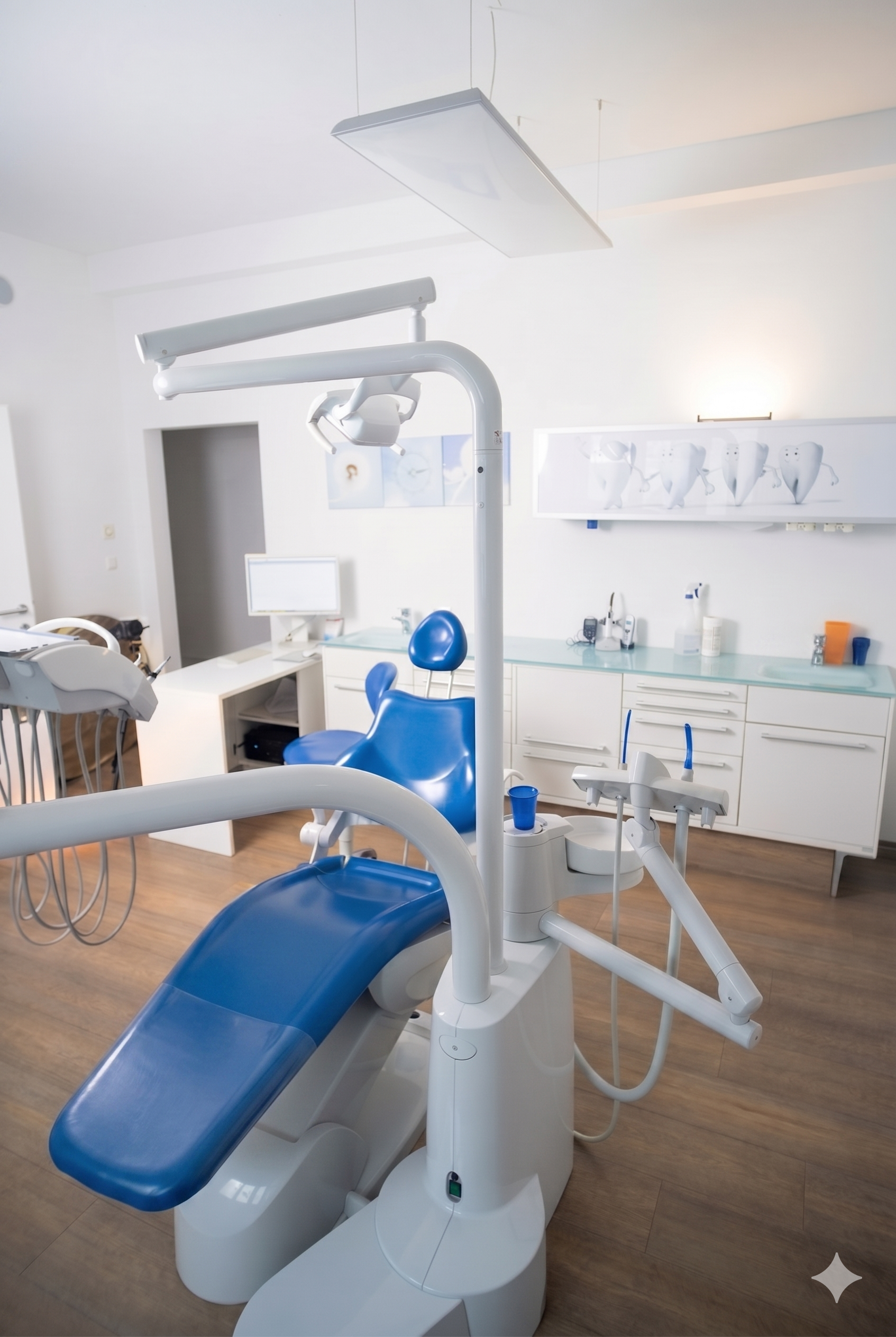 Behandlungsraum der Zahnarztpraxis Dr. Hussein in Wien