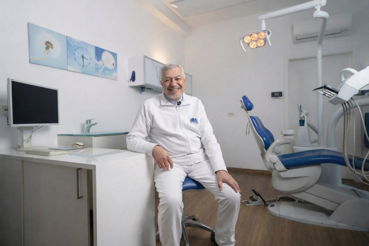 Dr. Muaiad Hussein im Behandlungsraum seiner Praxis in Wien