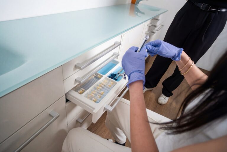 Zahnärztliche Instrumente in der Praxis Dr. Hussein Wien